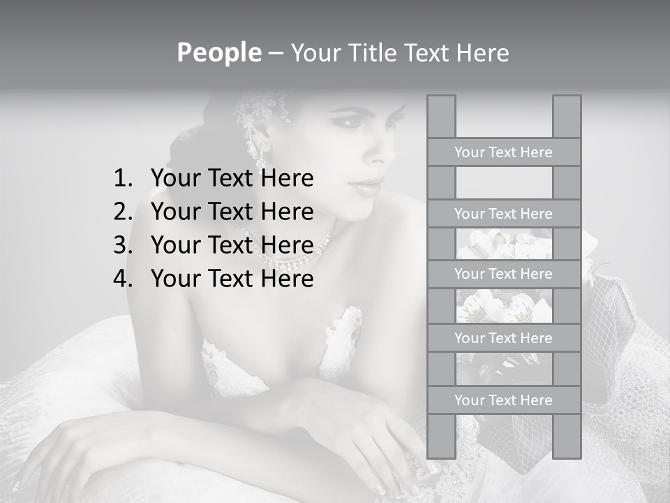 Human Posing Elegance PowerPoint Template