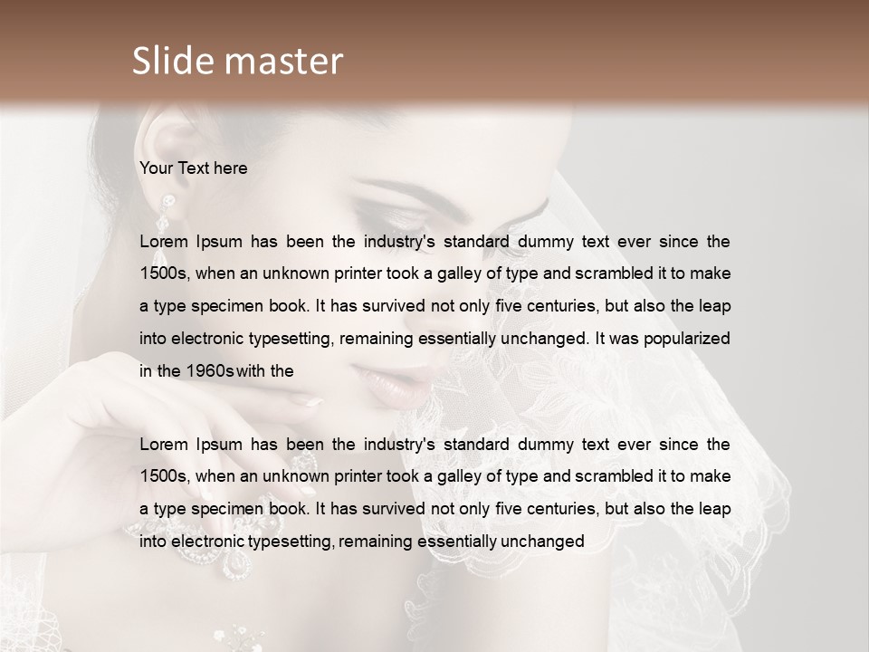 Engagement Bouquet Art PowerPoint Template