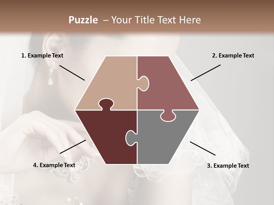 Engagement Bouquet Art PowerPoint Template