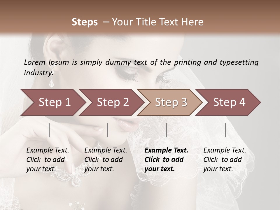 Engagement Bouquet Art PowerPoint Template