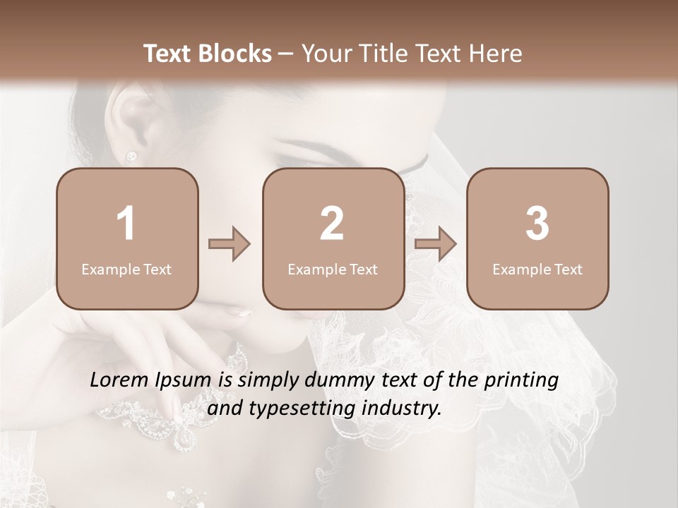 Engagement Bouquet Art PowerPoint Template