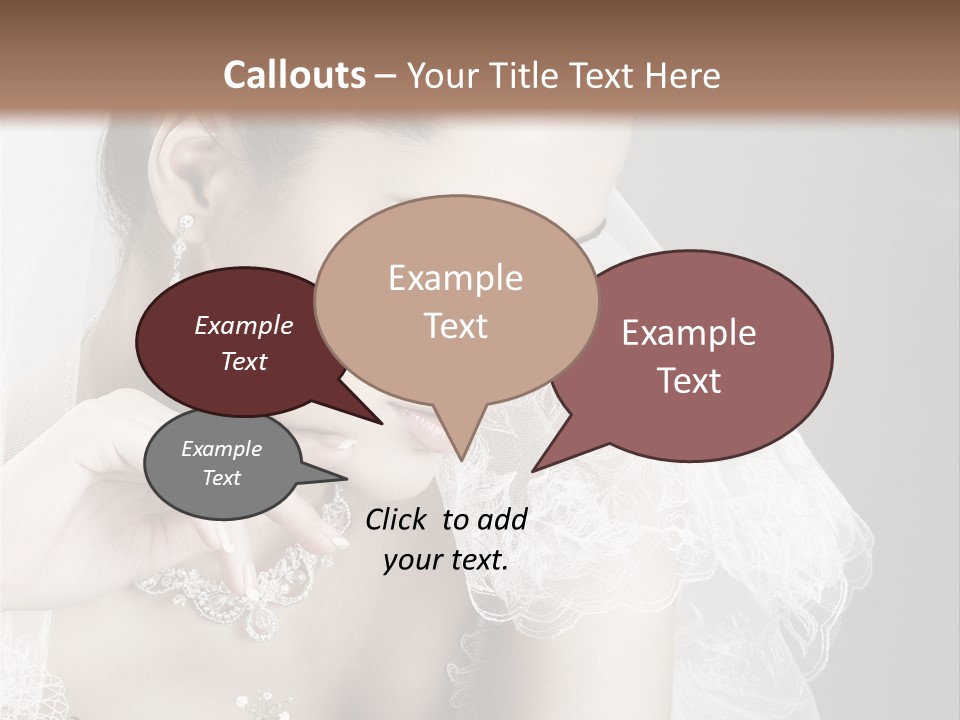 Engagement Bouquet Art PowerPoint Template