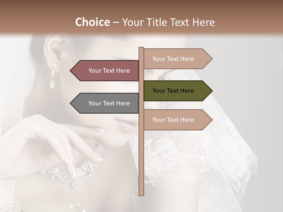 Engagement Bouquet Art PowerPoint Template