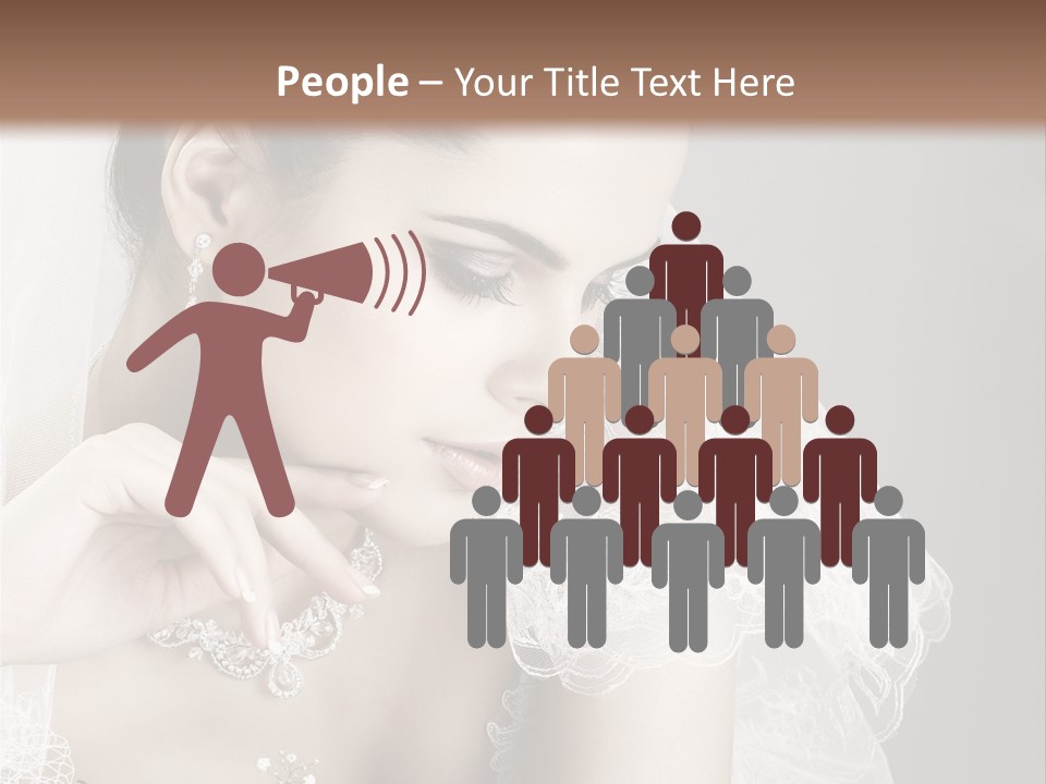 Engagement Bouquet Art PowerPoint Template