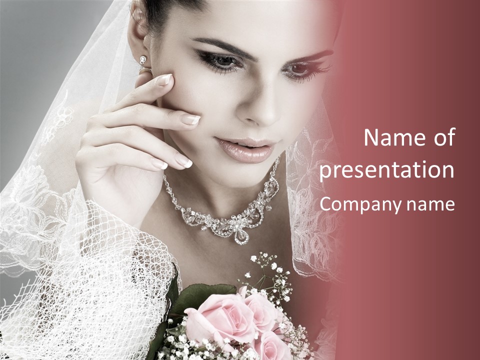 Human Portrait Winter PowerPoint Template
