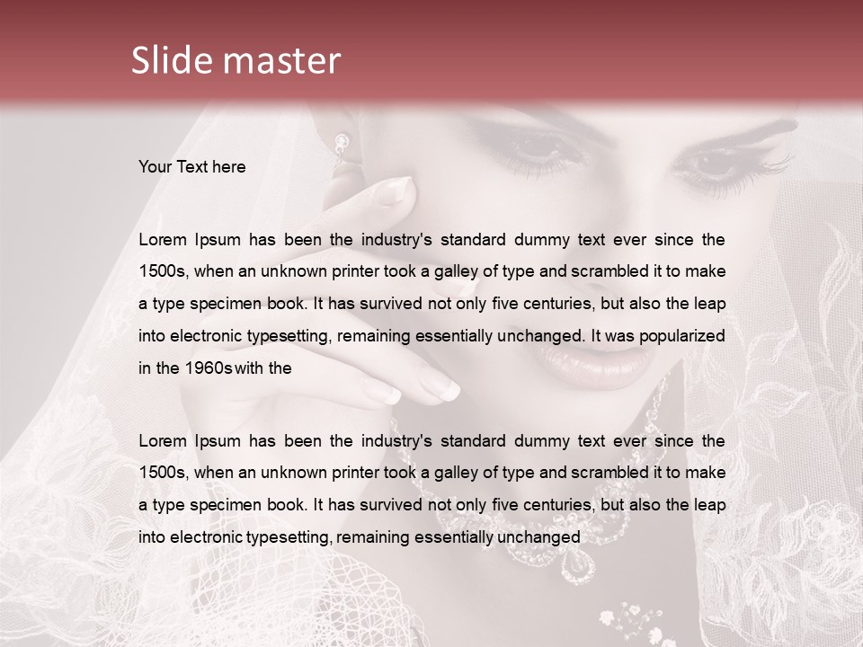 Human Portrait Winter PowerPoint Template