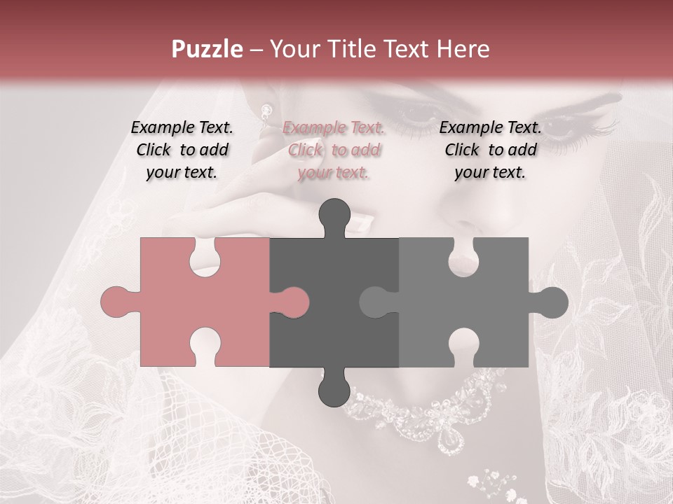 Human Portrait Winter PowerPoint Template