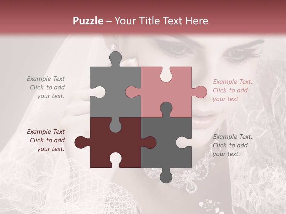 Human Portrait Winter PowerPoint Template