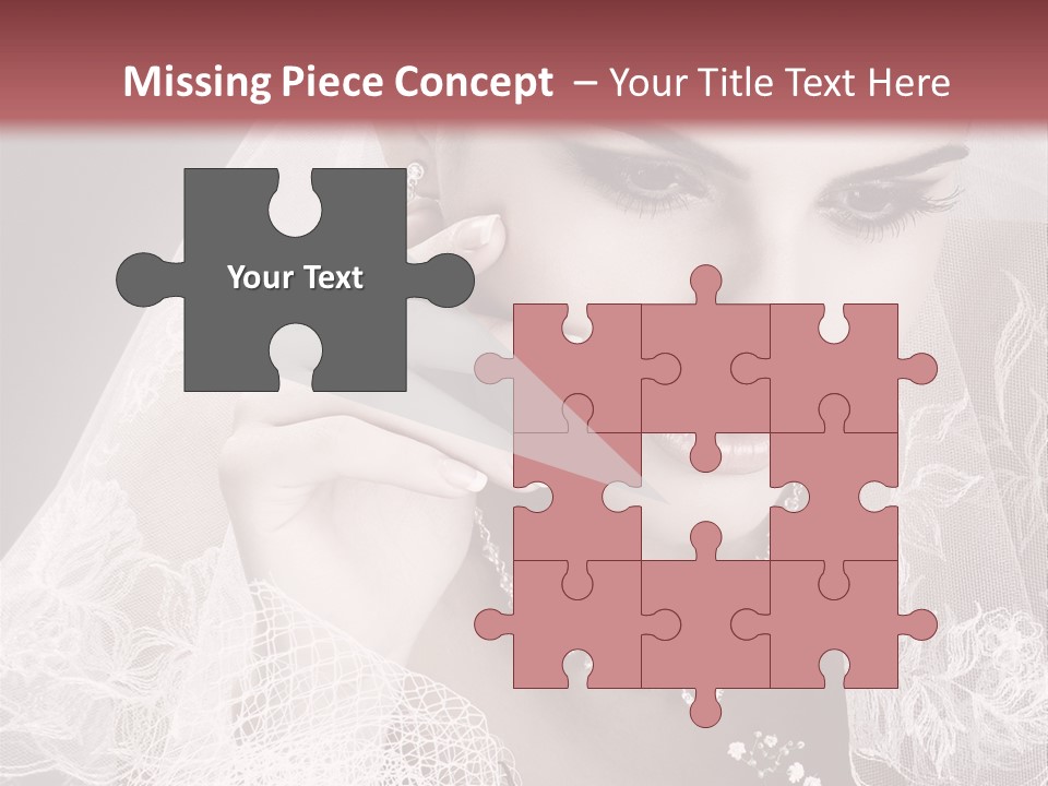 Human Portrait Winter PowerPoint Template