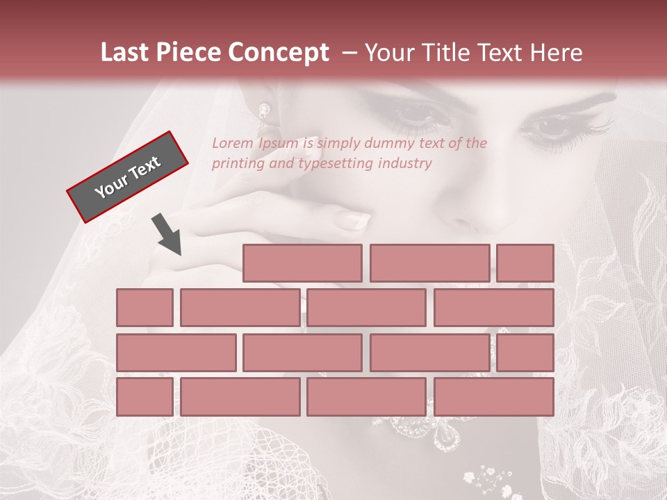 Human Portrait Winter PowerPoint Template