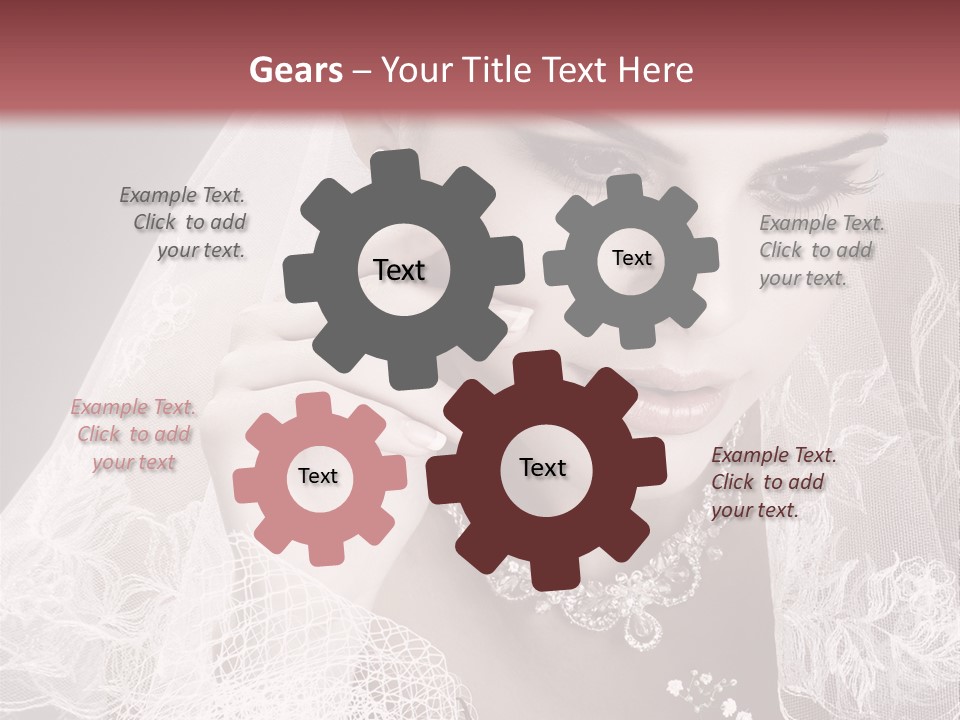 Human Portrait Winter PowerPoint Template