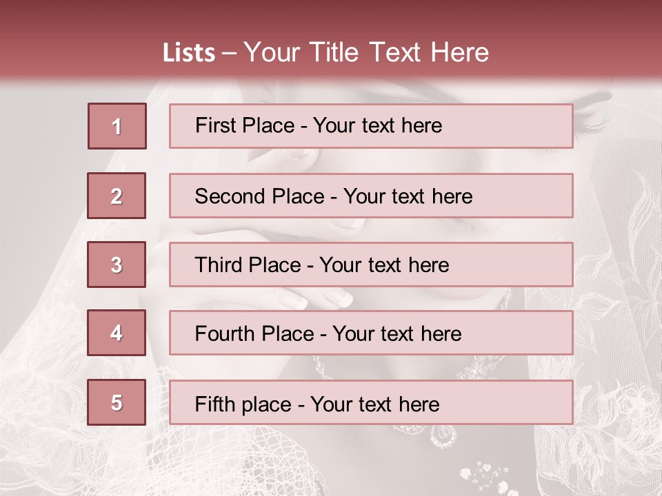 Human Portrait Winter PowerPoint Template