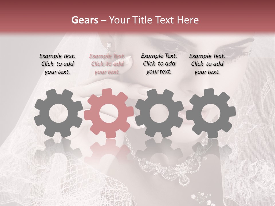 Human Portrait Winter PowerPoint Template