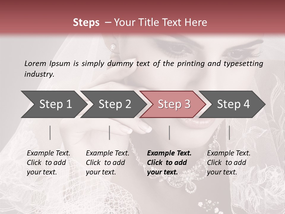 Human Portrait Winter PowerPoint Template