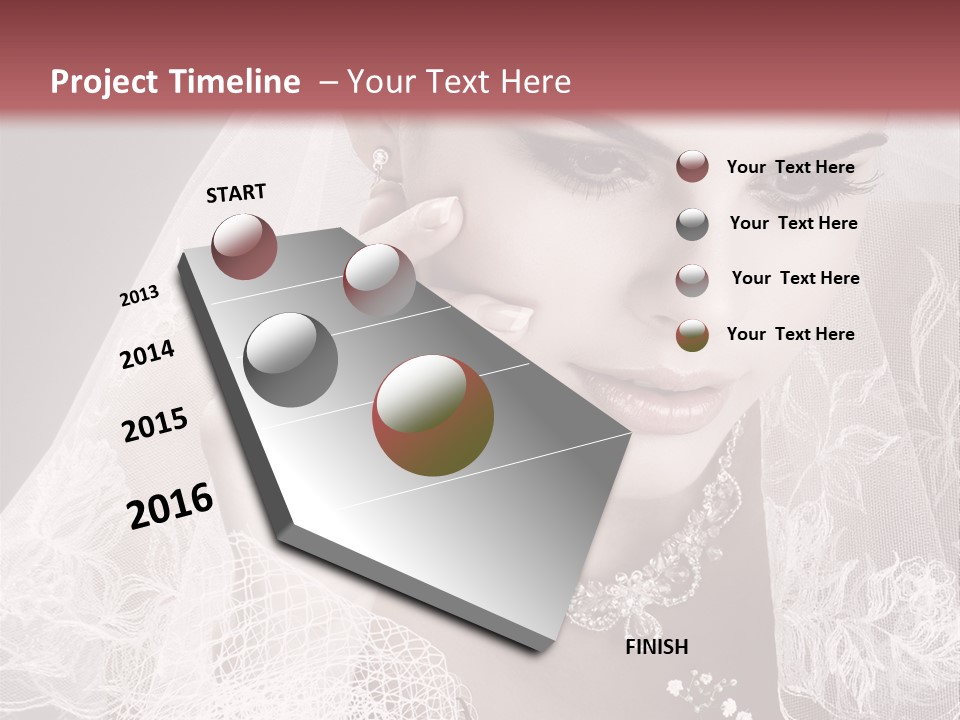 Human Portrait Winter PowerPoint Template