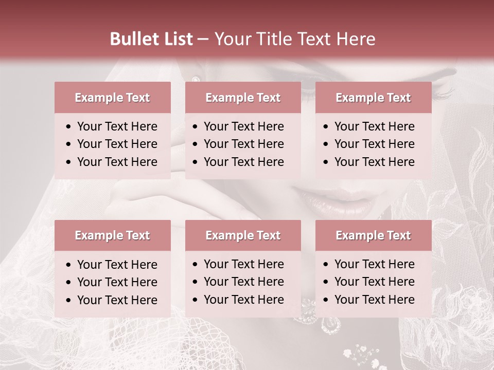 Human Portrait Winter PowerPoint Template