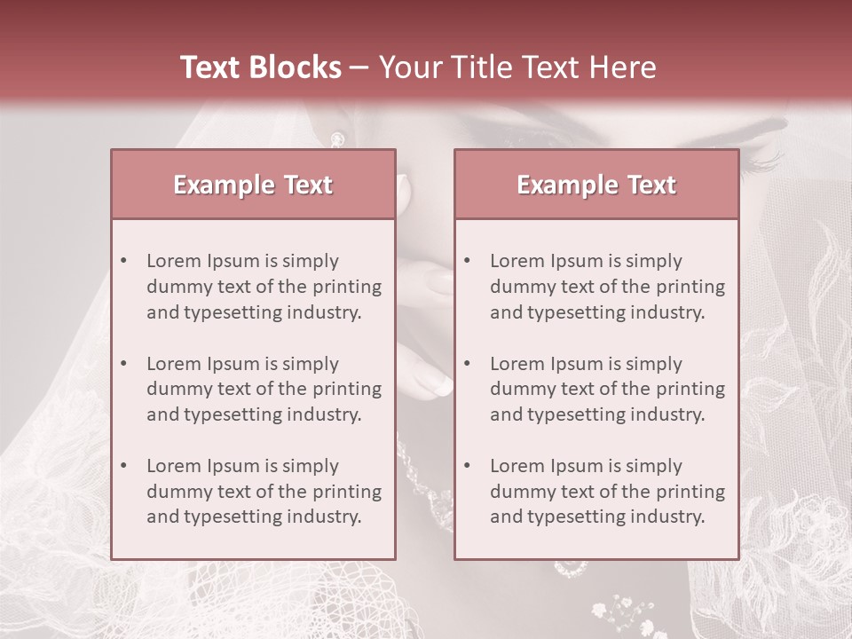 Human Portrait Winter PowerPoint Template