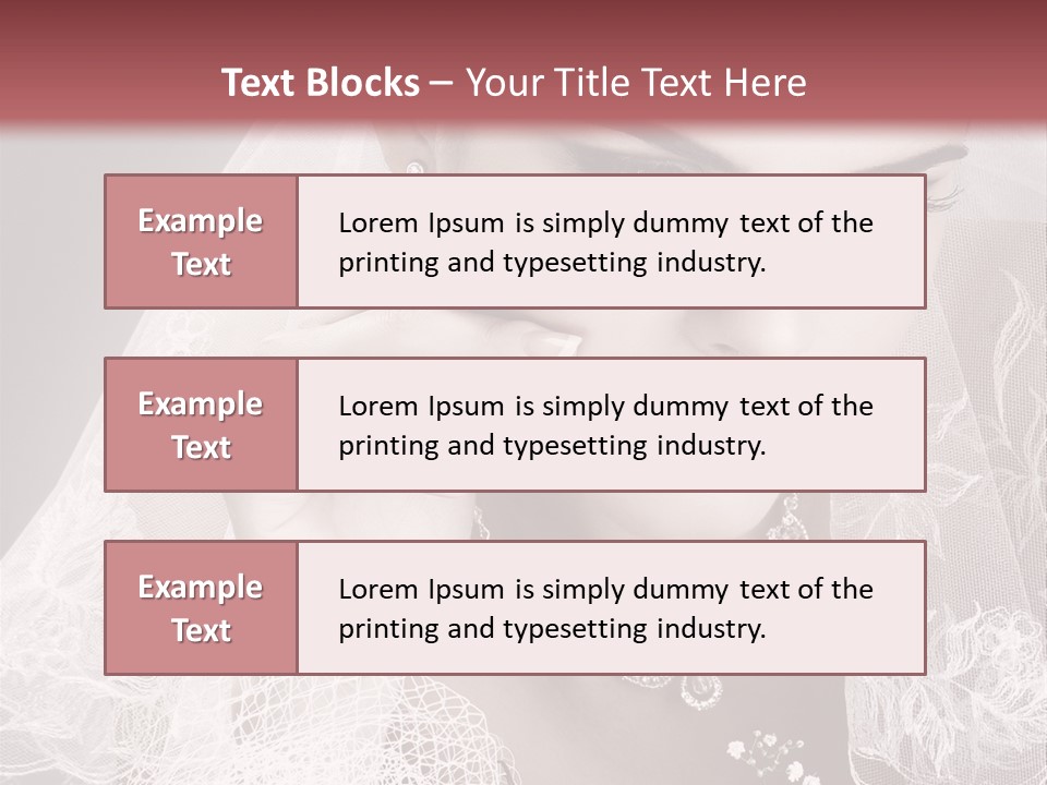 Human Portrait Winter PowerPoint Template