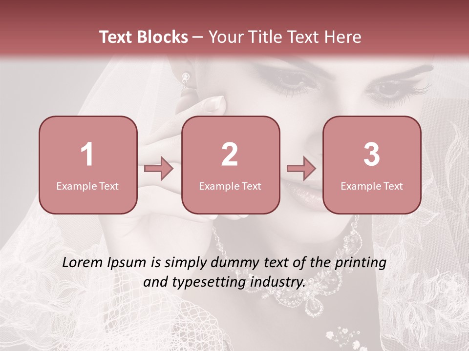 Human Portrait Winter PowerPoint Template