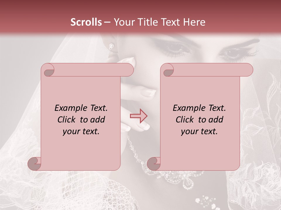 Human Portrait Winter PowerPoint Template
