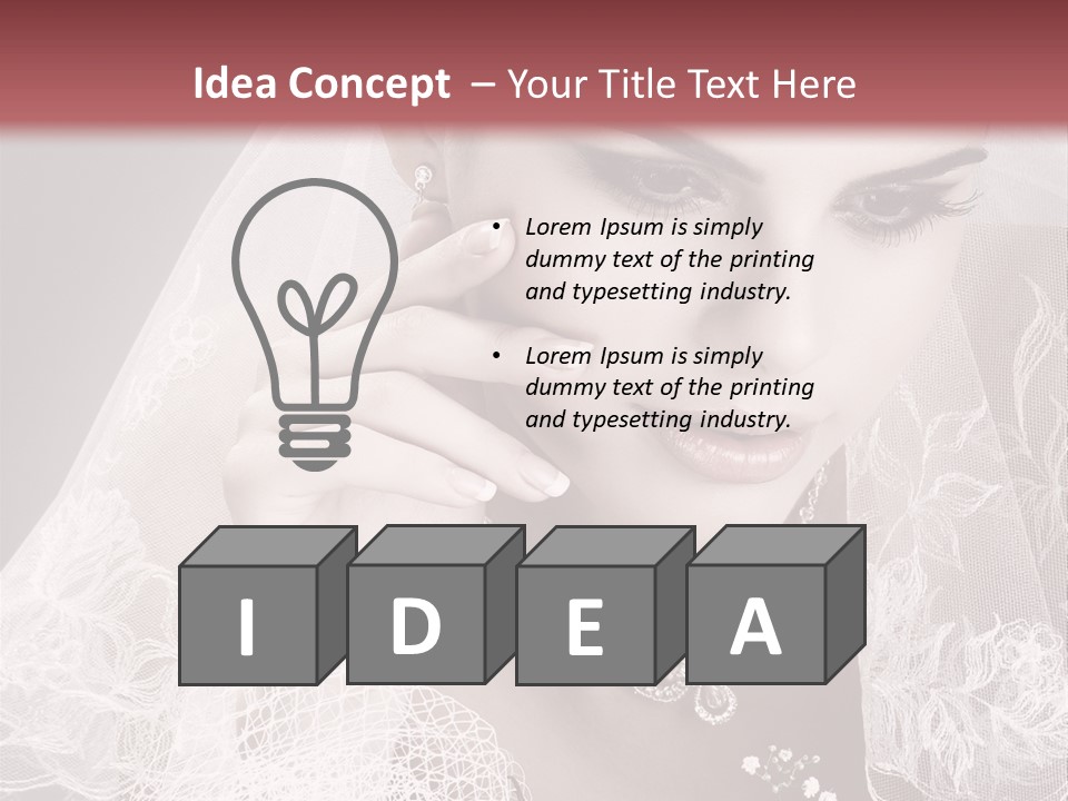 Human Portrait Winter PowerPoint Template