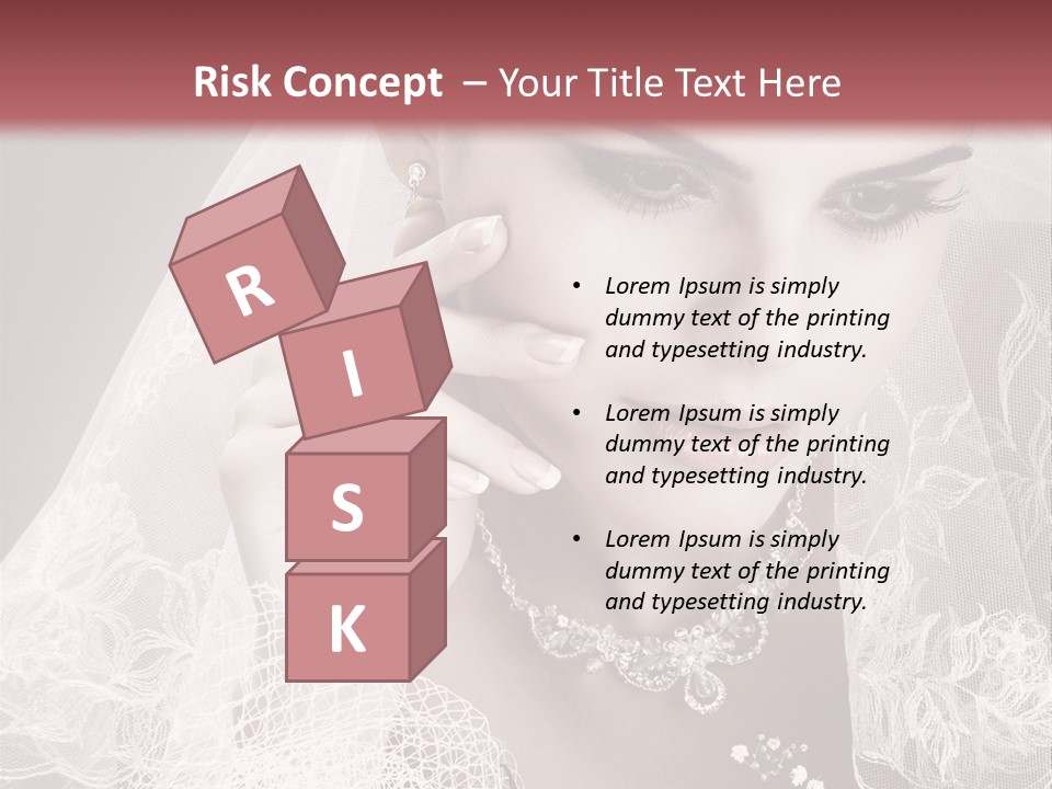 Human Portrait Winter PowerPoint Template