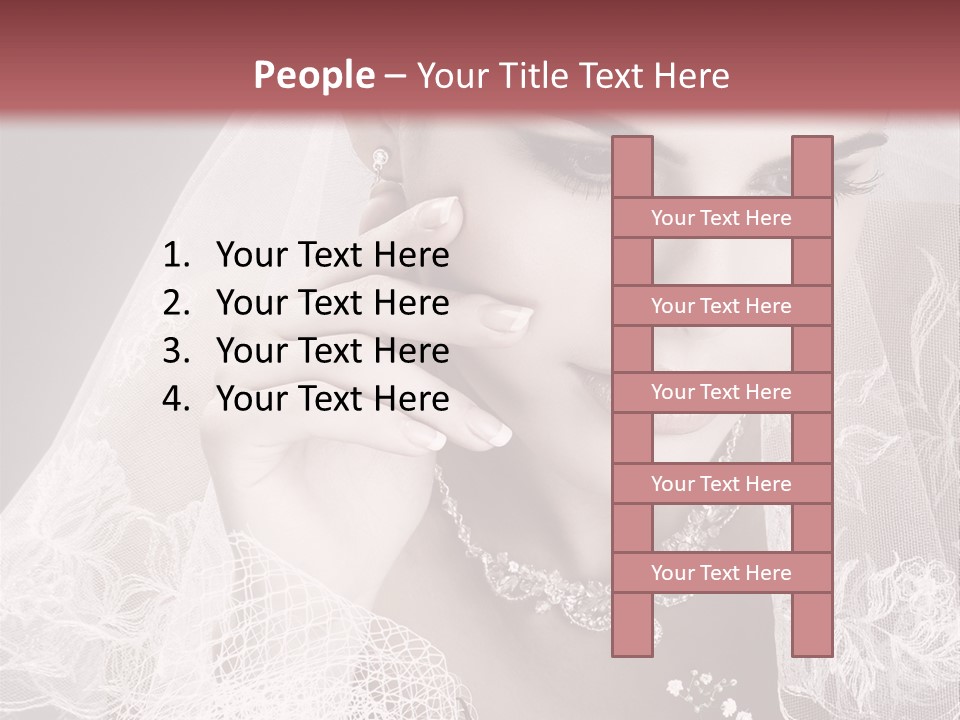 Human Portrait Winter PowerPoint Template