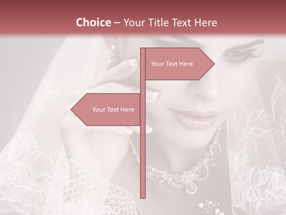 Human Portrait Winter PowerPoint Template