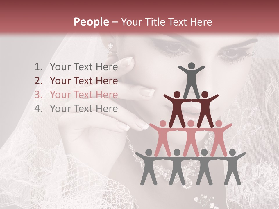 Human Portrait Winter PowerPoint Template