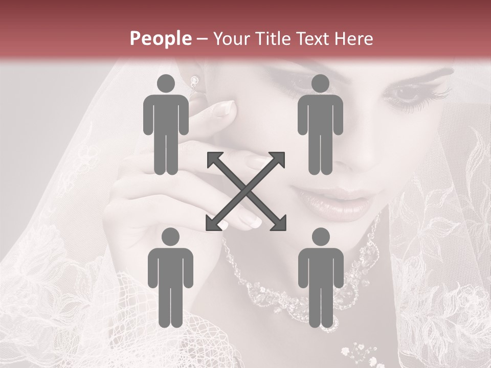 Human Portrait Winter PowerPoint Template