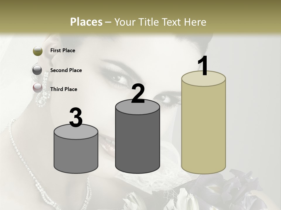 Female Flowers Winter PowerPoint Template