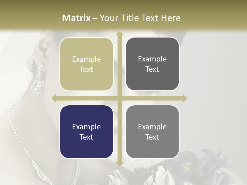 Female Flowers Winter PowerPoint Template