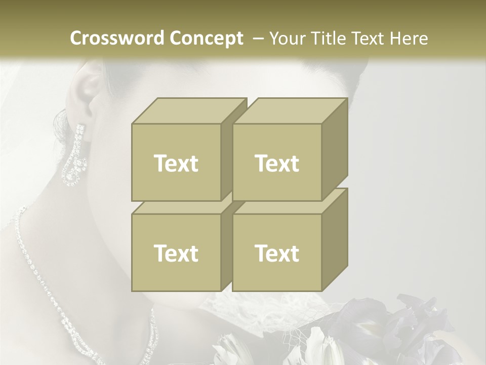 Female Flowers Winter PowerPoint Template