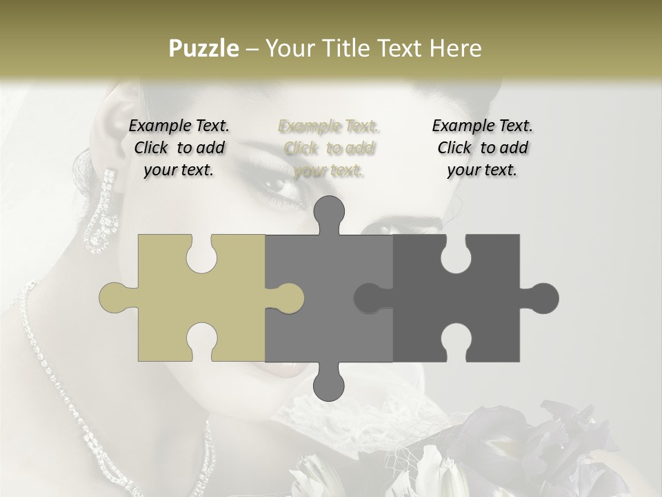 Female Flowers Winter PowerPoint Template