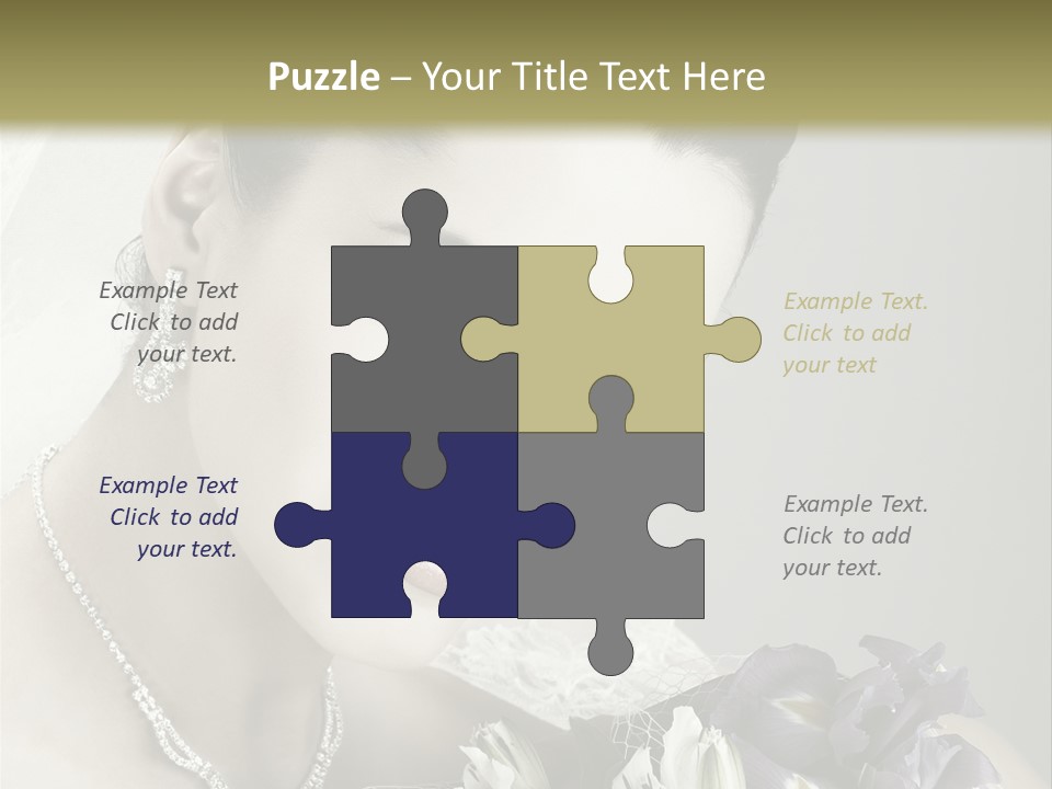 Female Flowers Winter PowerPoint Template