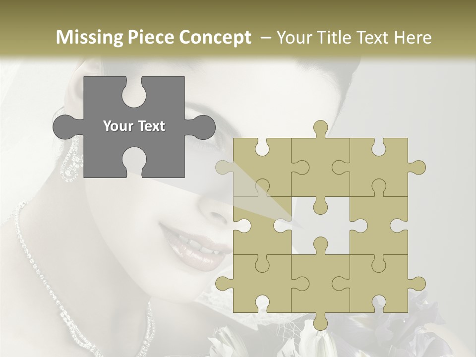 Female Flowers Winter PowerPoint Template