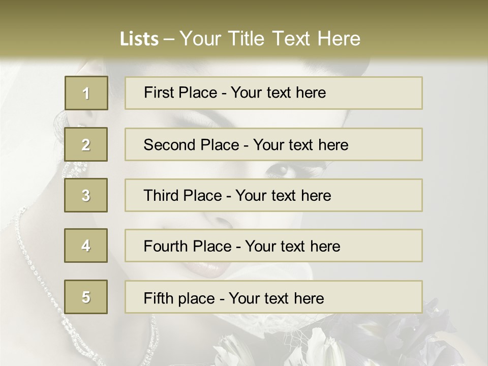 Female Flowers Winter PowerPoint Template