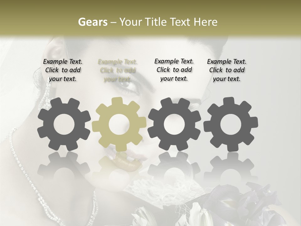 Female Flowers Winter PowerPoint Template