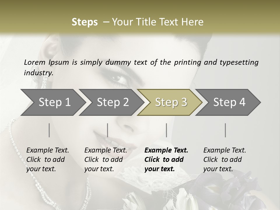 Female Flowers Winter PowerPoint Template