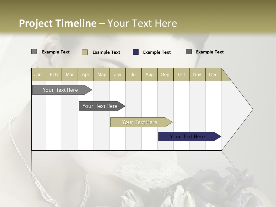 Female Flowers Winter PowerPoint Template