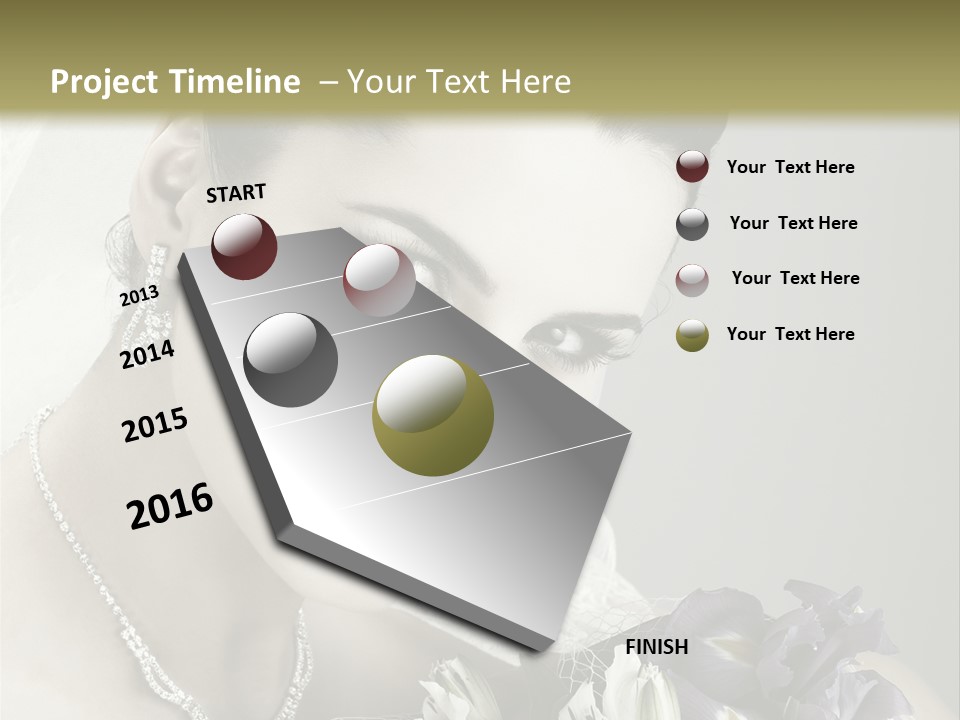 Female Flowers Winter PowerPoint Template