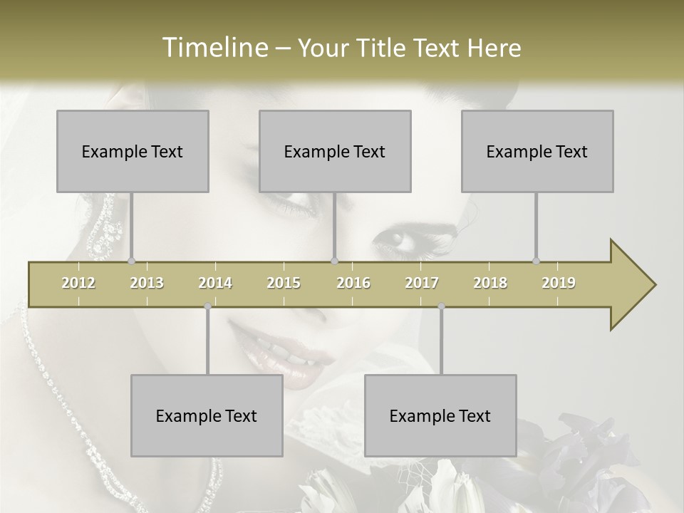 Female Flowers Winter PowerPoint Template