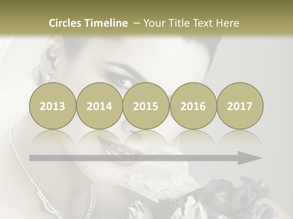 Female Flowers Winter PowerPoint Template