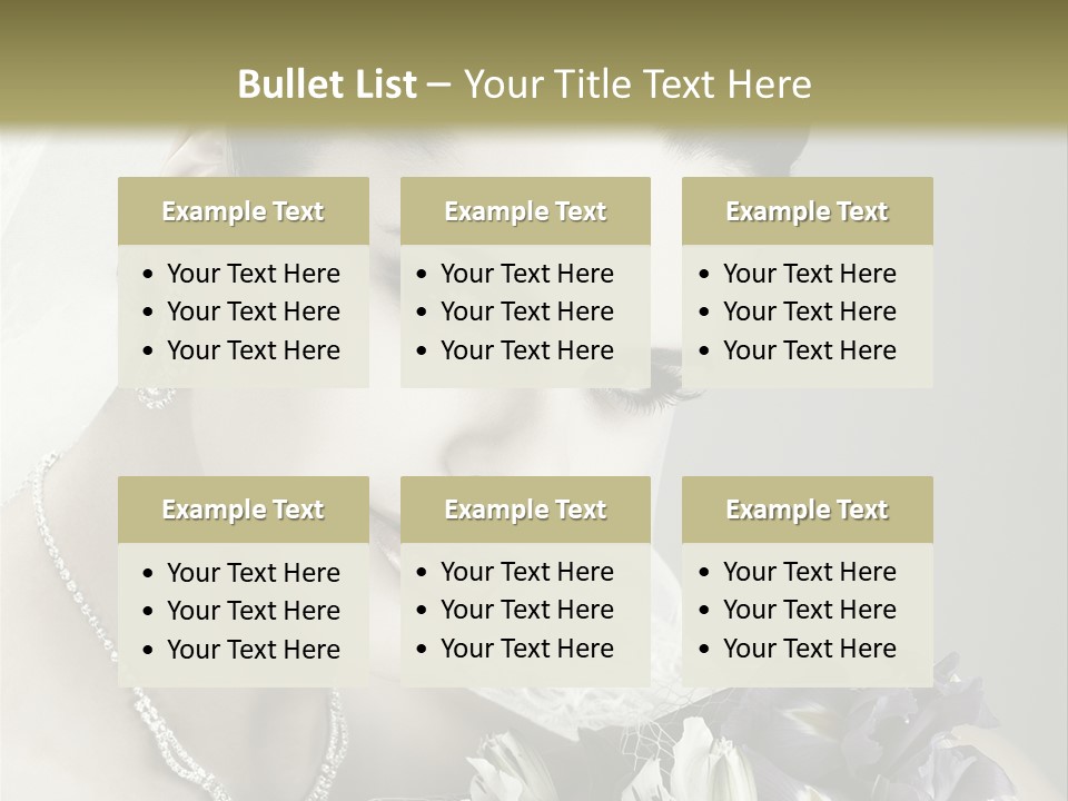 Female Flowers Winter PowerPoint Template