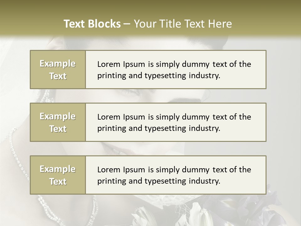 Female Flowers Winter PowerPoint Template