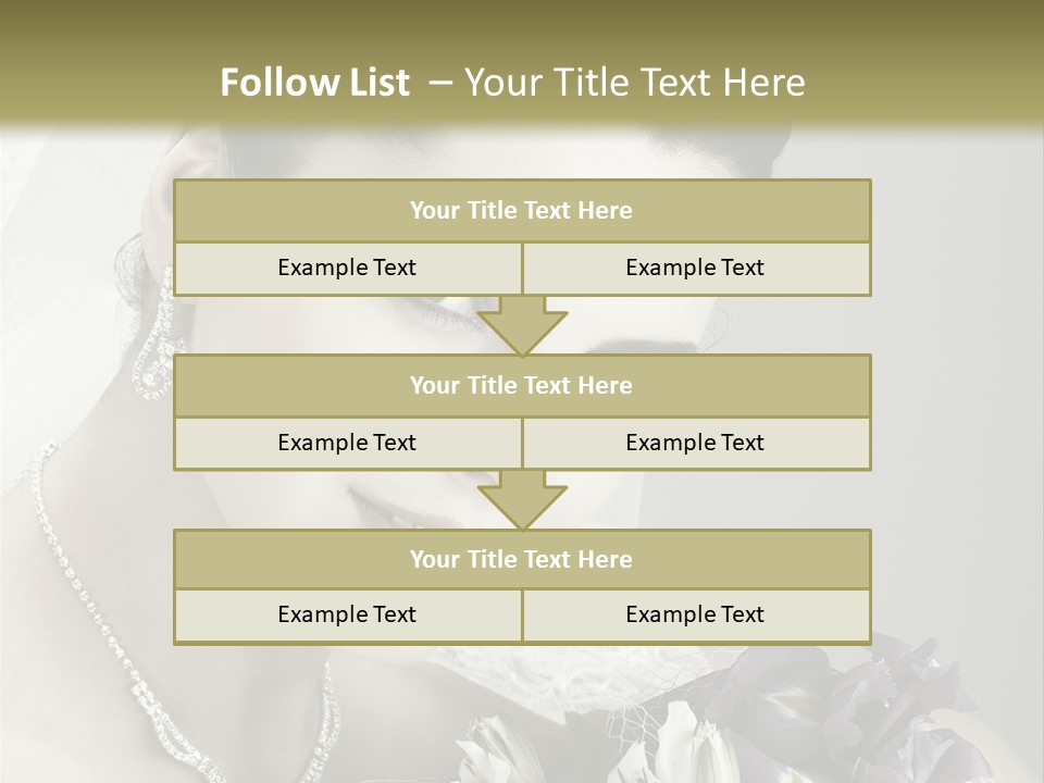 Female Flowers Winter PowerPoint Template