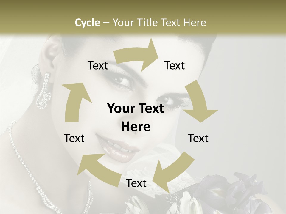 Female Flowers Winter PowerPoint Template