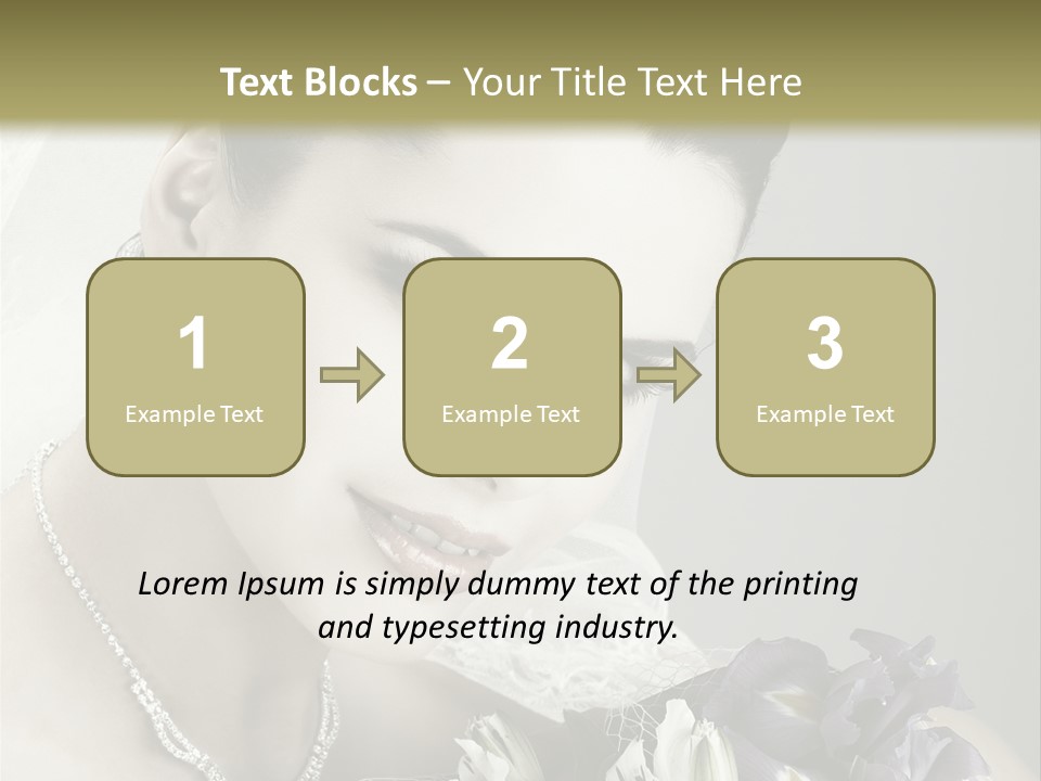 Female Flowers Winter PowerPoint Template