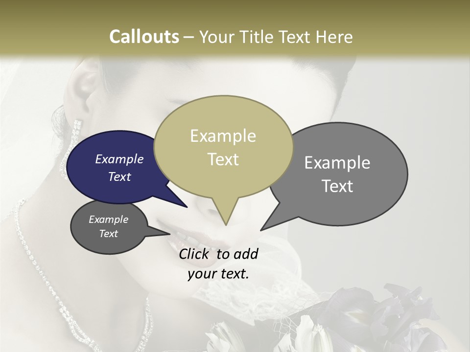 Female Flowers Winter PowerPoint Template