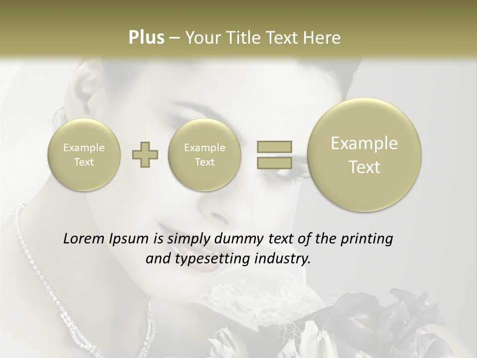 Female Flowers Winter PowerPoint Template